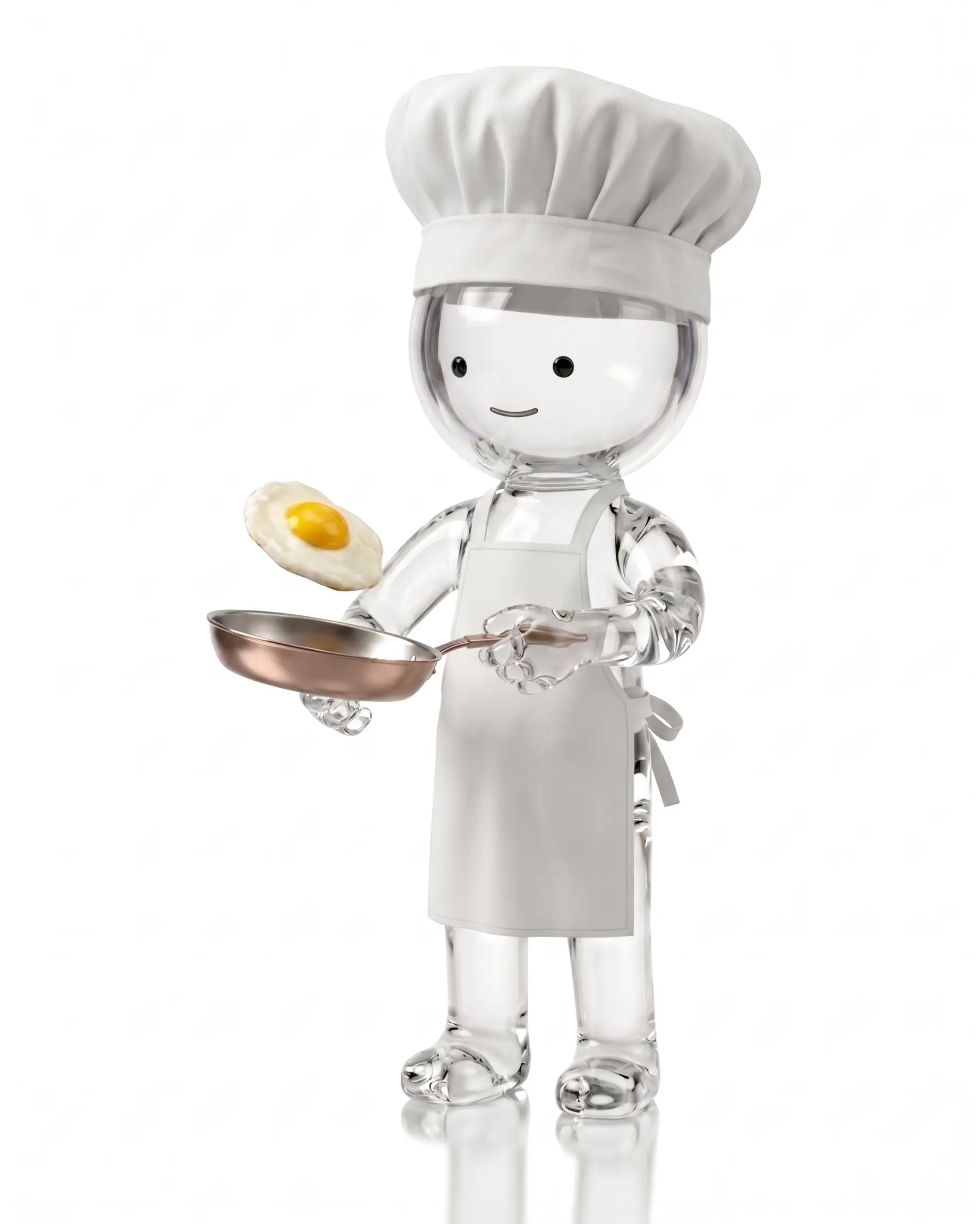 A Doppel cooking in the kitchen