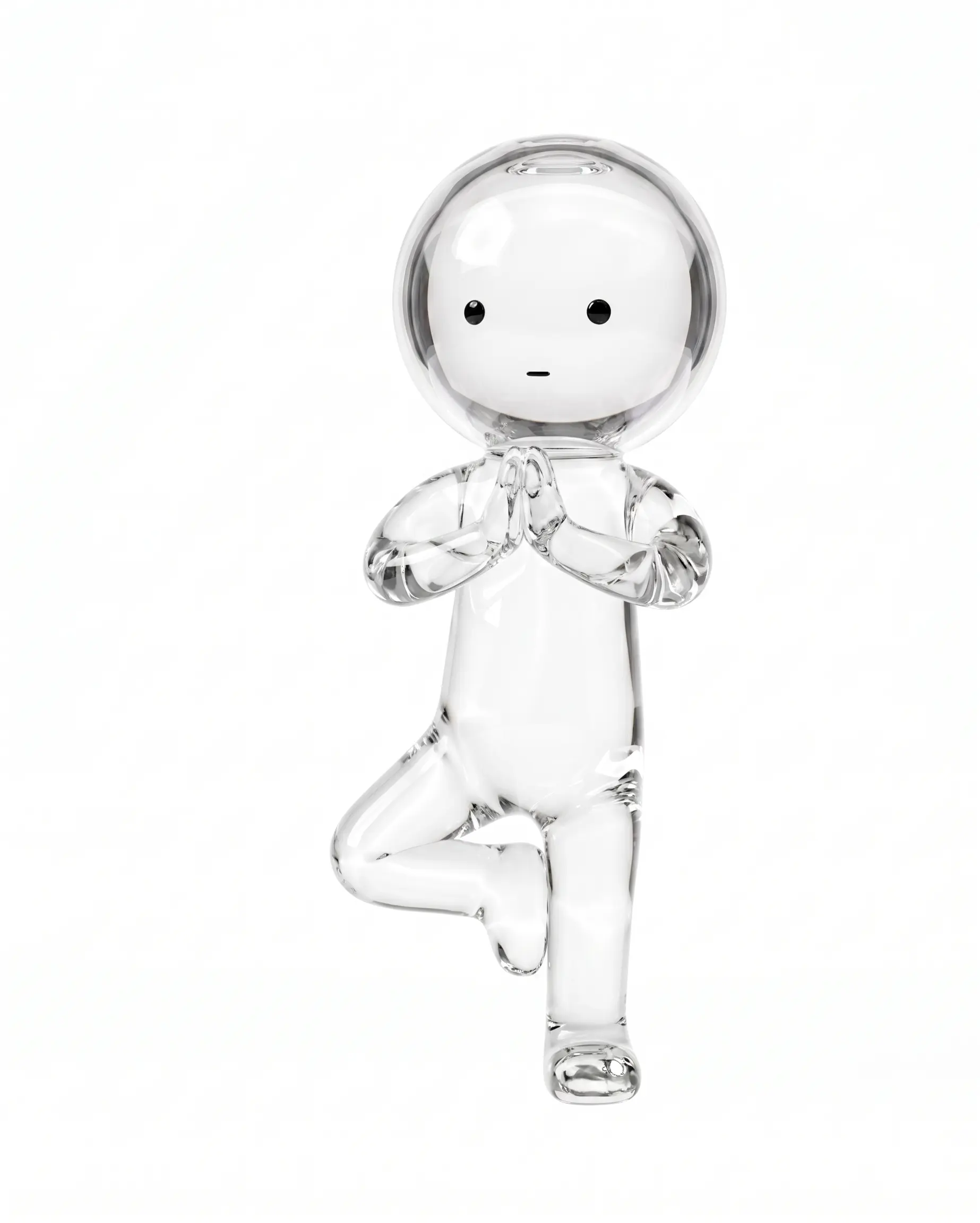 A Doppel holding a yoga pose
